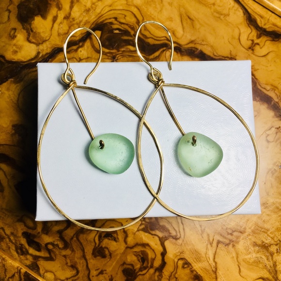Oliver K Jewelry - Kauai Sea Glass Earrings